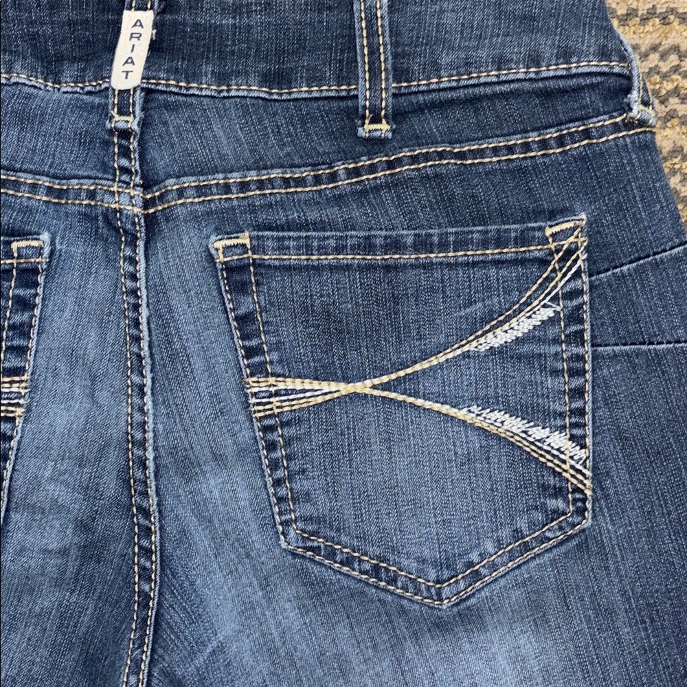 Ariat Women’s Size 30S REAL Denim Cotton Blend Stretch Bootcut Blue Jeans - Picture 7 of 12
